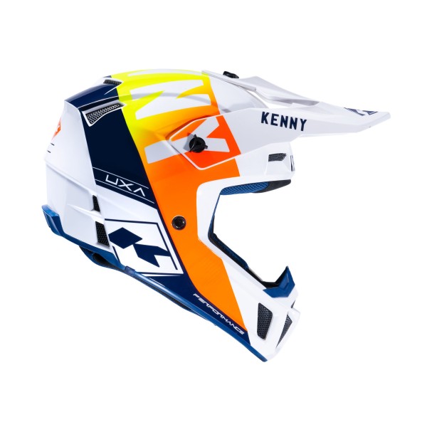 Каска Kenny Performance White Navy Or-Red