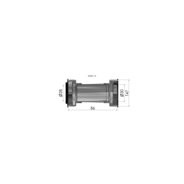 ELVEDES касета thread fit T47 86-92 mm за Praxis