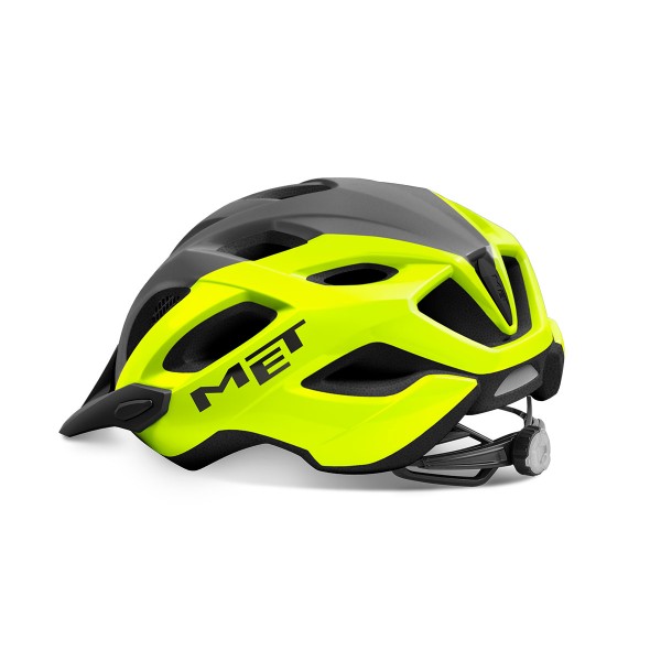 Каска MET Crossover Fluo Gray  + LED