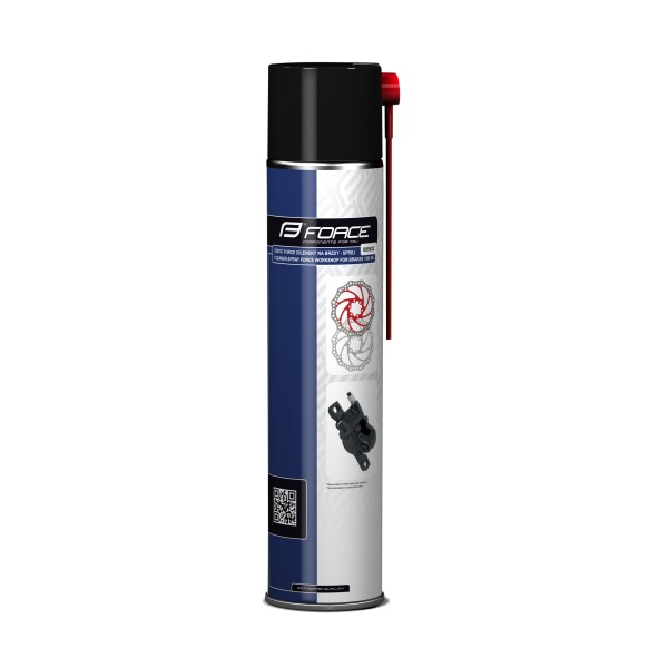 Спрей за обезмасляване и почистване на спирачки и консумативи Force 600ml.