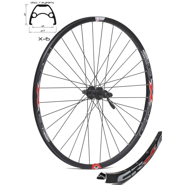 Задна капла с Shimano главина за диск Centerlock / 28''