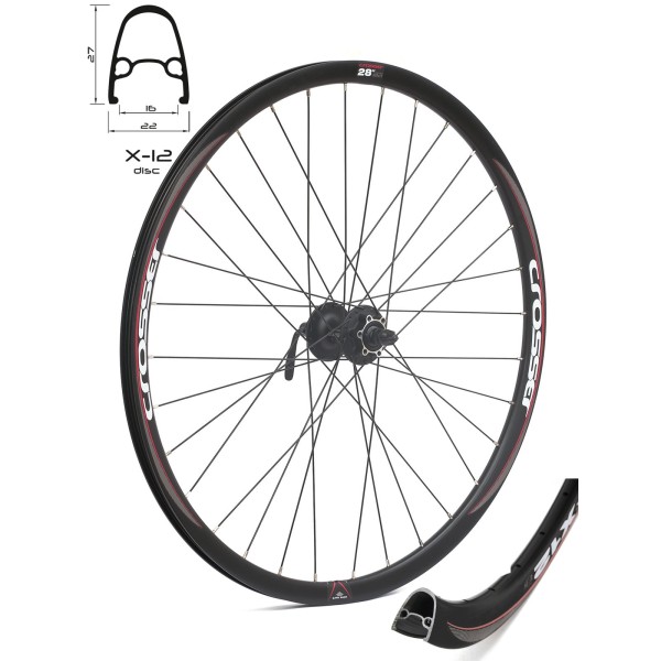 Предна капла за шосейни велосипеди  X-12 / 28'' с главина Shimano / 16c