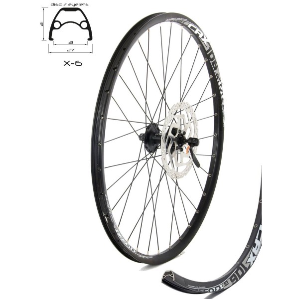Предна капла X-6 26'' Shimano  главина + ротор 180 мм