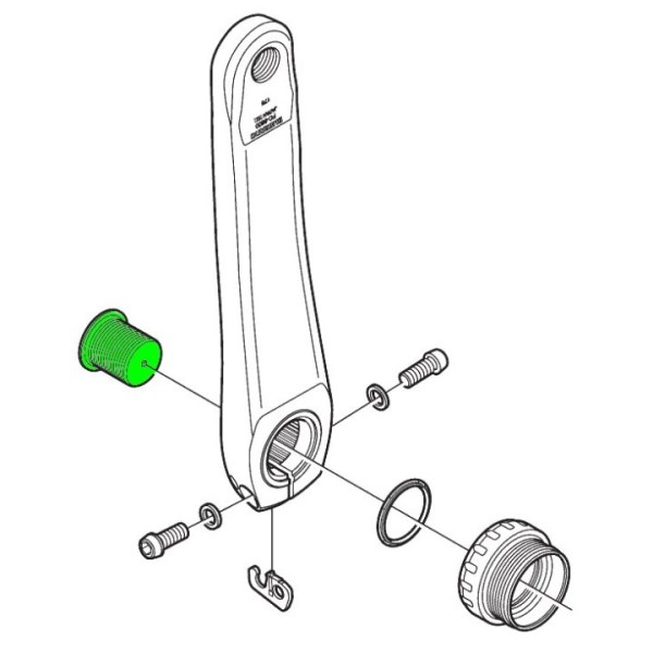 Капачка за ляв курбел Hollowtech II Ultegra / Tiagra 20mm