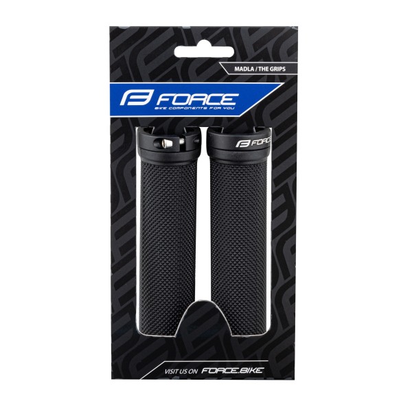 Ръкохватки с алуминиеви пръстени  Force Double Locking Black