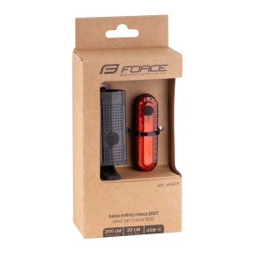 Комплект велосветлини Force DOT USB