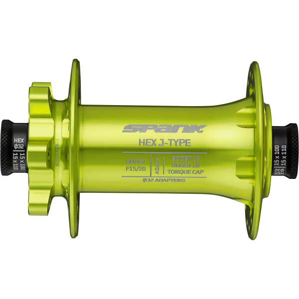 Предна главина Spank Hex Green