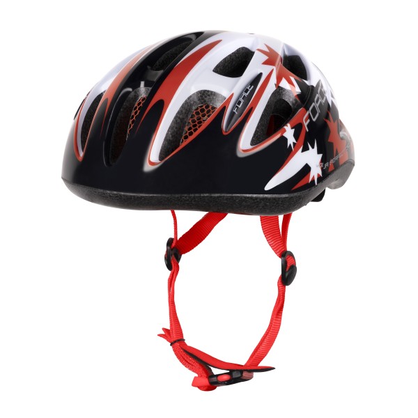Детска каска Force Lark Fluo Black Red