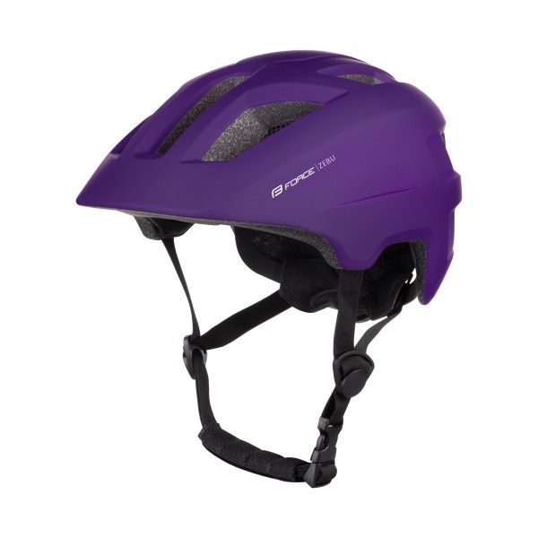 Детска каска със светлина Force Zebu Purple