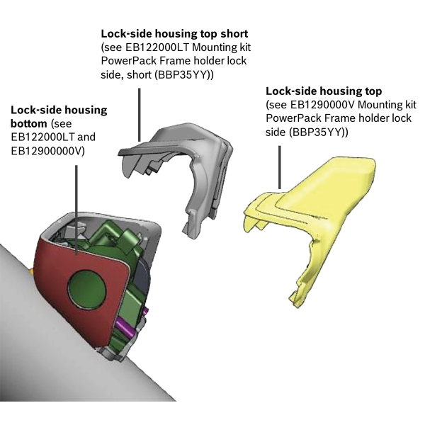 Bosch монтажен комплект за държач PowerPack Frame BBP35YY – Lock Side, Smart System