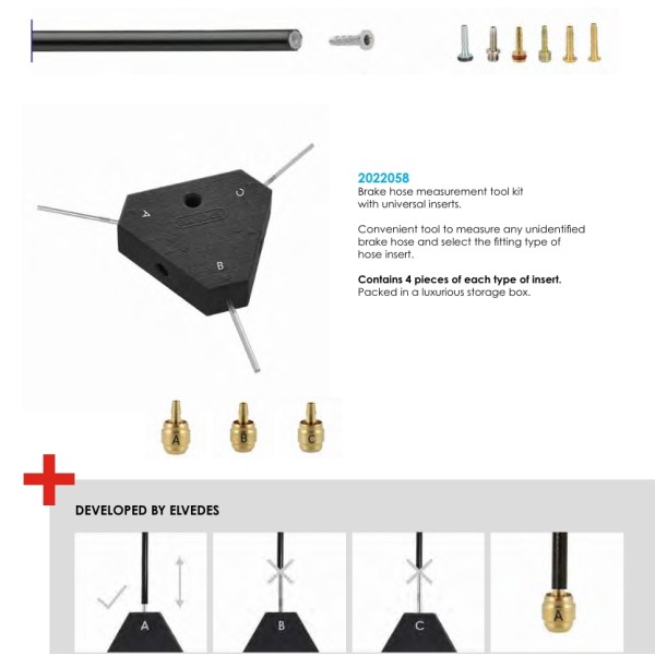Инструмент за хидравлични маркучи Elvedes Brake Hose Measurement Tool