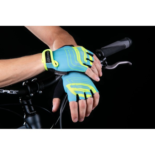 Ръкавици Force Sport Blue-Fluo
