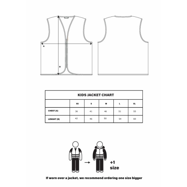Светлоотразителна жилетка за деца Safety Jacket Kids