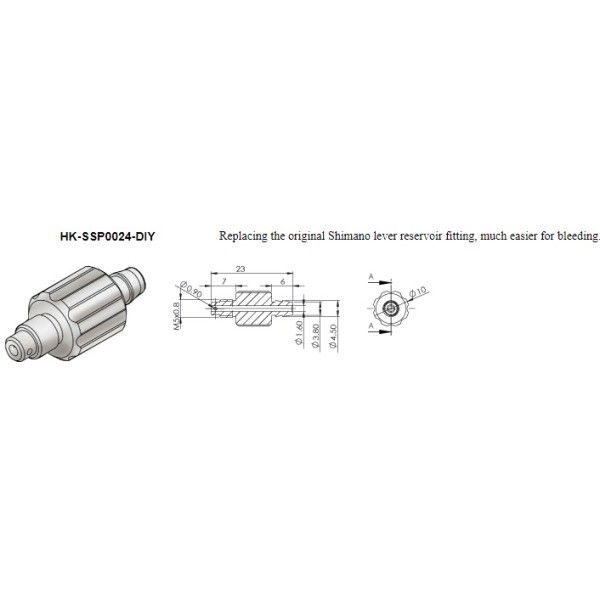 Фитинг за хидравлични лостове на Shimano