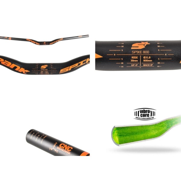 Кормило Spank Spike 800 Vibrocore TM 30R Black Orange