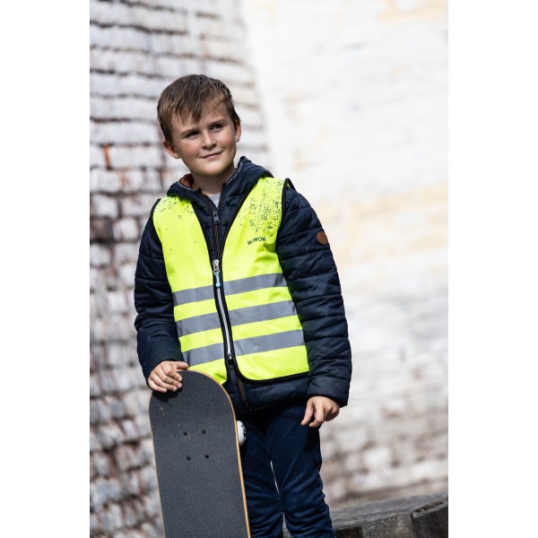 Светлоотразителна жилетка за деца Schlamm Jacket Yellow