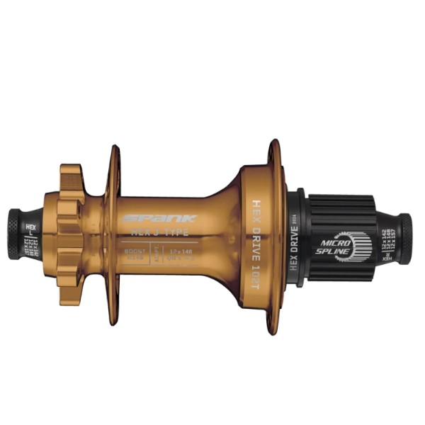 Задна главина Spank Hex 148 Microspline Bronze