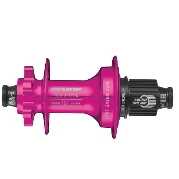 Задна главина Spank Hex Microspline Pink