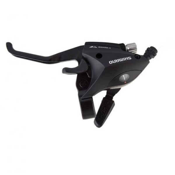 Лява палцова команда Shimano ST-EF50-L 3 ск комбинирана черна