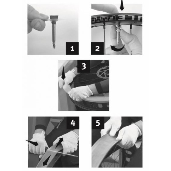 Ленти за безкамернигуми + вентили CaffeLatex Strip Plus L 26/27.5''